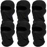 Balaclava Ski Face Mask: Cooling Neck Gaiter Full Face Cover Hood Shiesty Mask for Men Women 6 Pack
