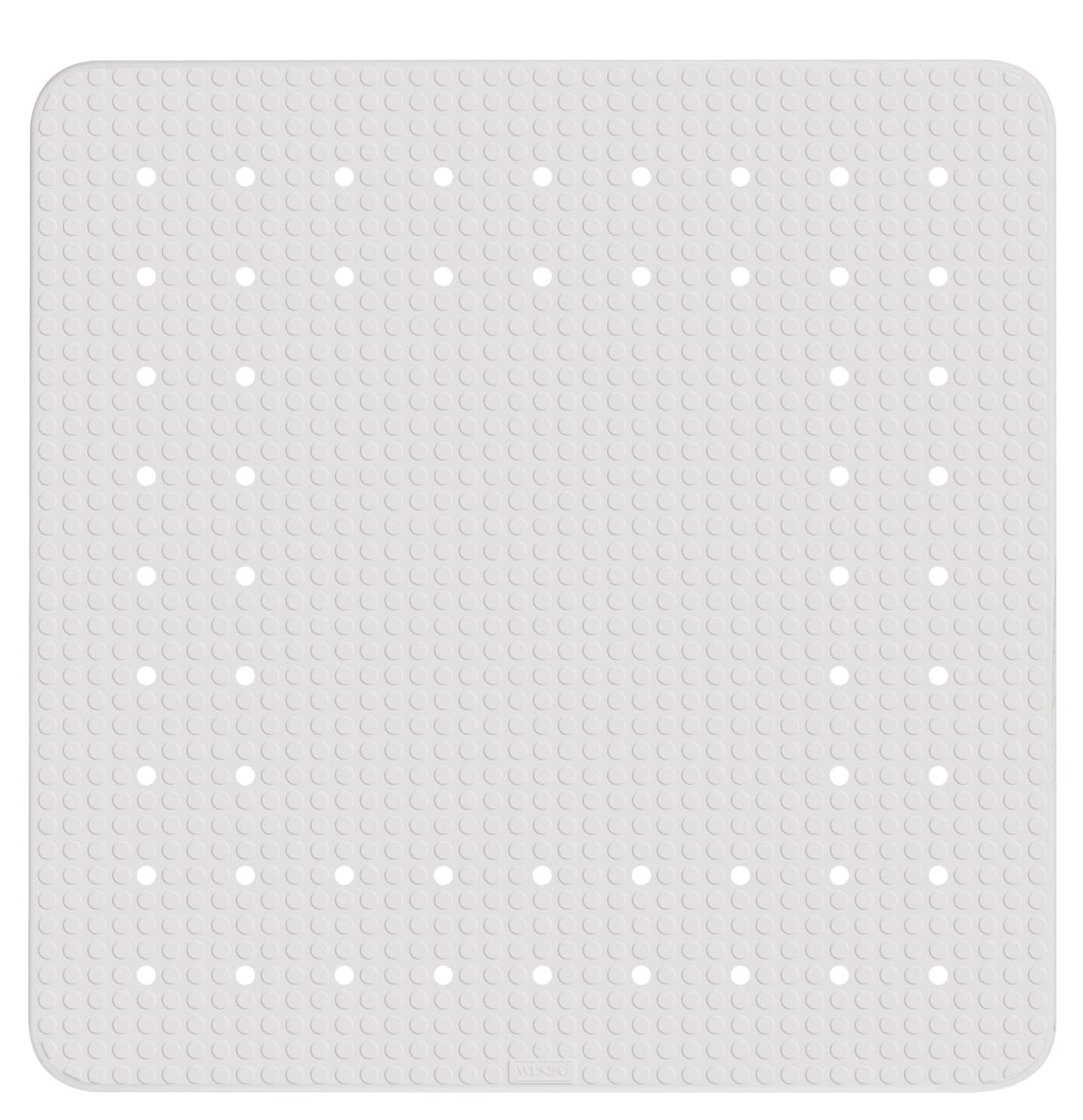 WENKO Alfombra ducha Mirasol 54x54 cm, Blanco, White