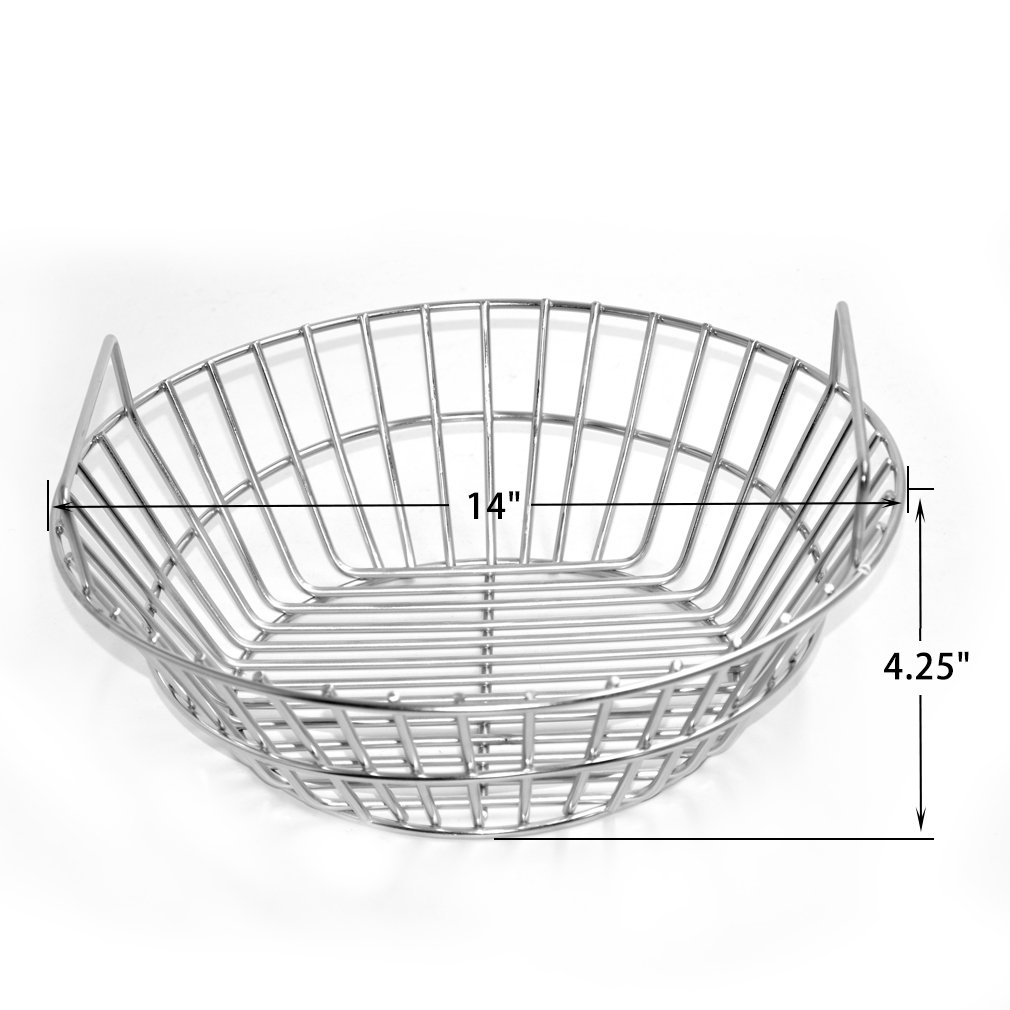 onlyfire Stainless Steel Charcoal Ash Basket Fits for Large Big Green