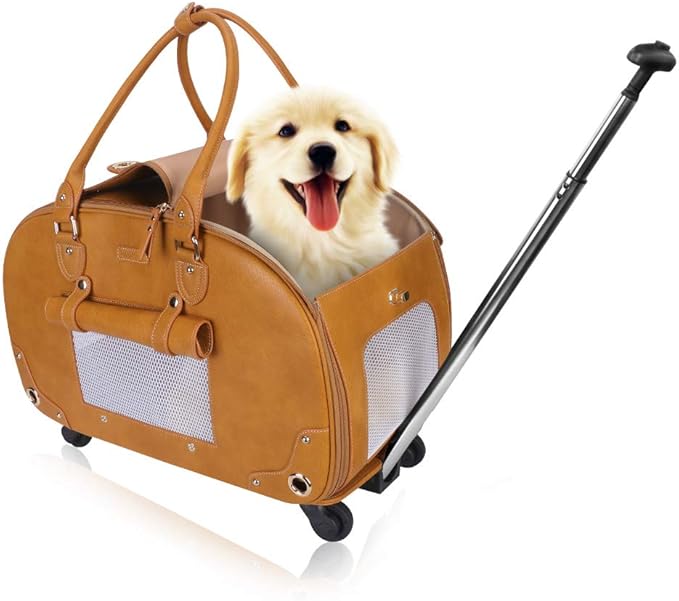 Amazon Petshome 2WAY ペットキャリーバッグ キャリーカート 犬 猫用 折りたたみ式 取り外し可能 安定型 キャスター付