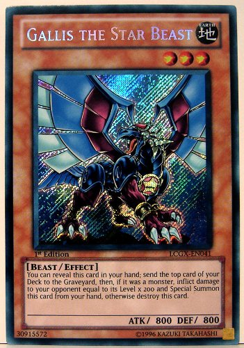 Yu-Gi-Oh! - Gallis the Star Beast (LCGX-EN041) - Legendary Collection 2 - 1st Edition - Secret Rare