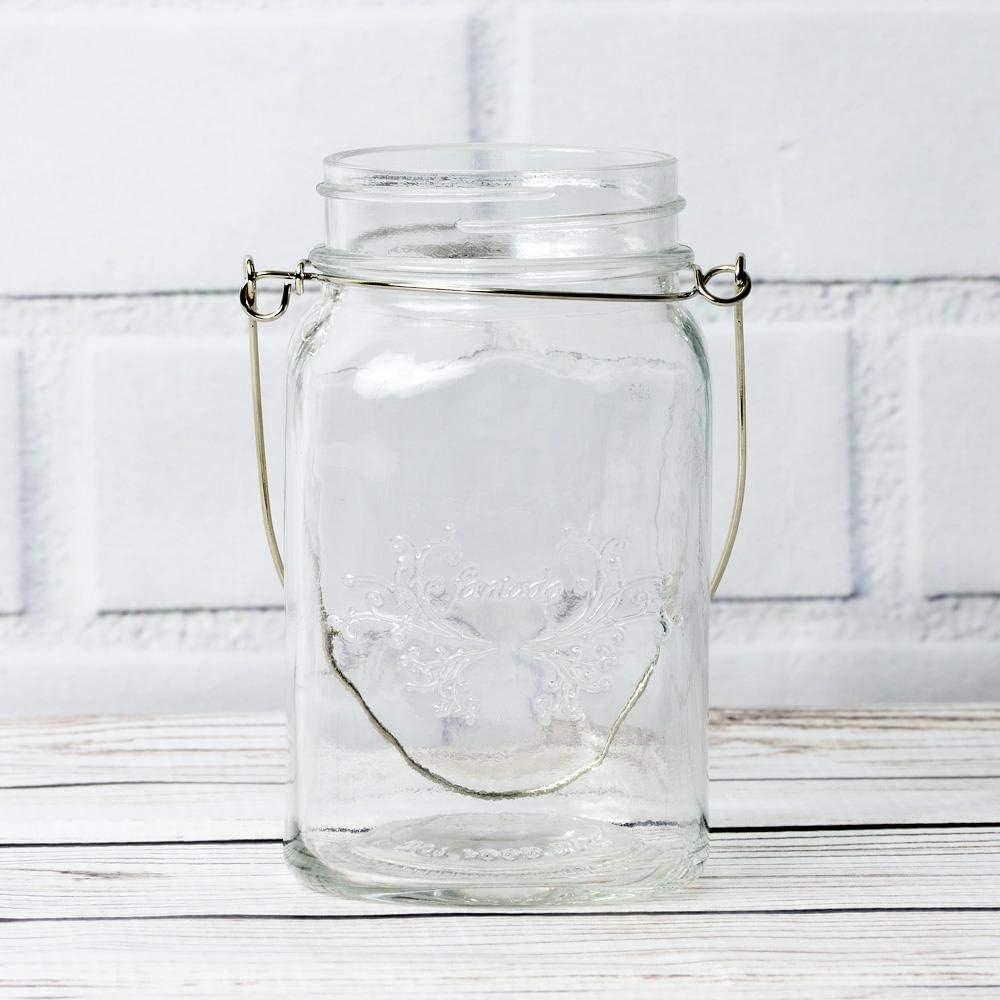 Fantado Regular Mouth Clear Mason Jar, 16oz / 1 Pint by PaperLanternStore