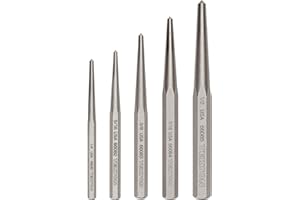 TEKTON Center Punch Set, 5-Piece (1/4-1/2 in.) | PNC95002 | Made in USA