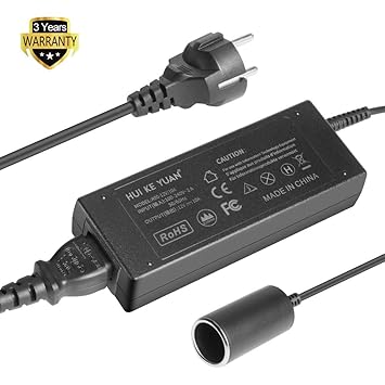 HKY Spannungswandler KFZ Netzadapter AC-DC Netzteil Adapter Stromwandler Spannungswandler 200V 230V bis 240V auf 12V Zigarett