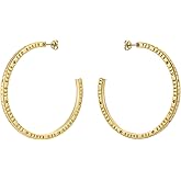 Ted Baker London Loa Logo Hoop Earrings For Women (Gold)