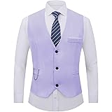 DOKKIA Men's Dress Vest Suit Waistcoat Formal