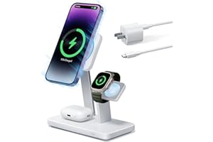ESR 25W 3-in-1 Compatible with MagSafe Charger Stand, Made for Apple-Certified Magnetic Charger, 15W Charging for iPhone 17/1