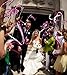 30pcs Ribbon Wands Party Streamers Wedding Party Activities (Peach)