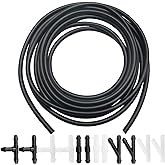 Windshield Washer Hose Kit - Includes 4 Meter Washer Fluid Hose &amp; 12 Pcs Hose Connectors, Compatible with Most Vehicle Windshield Washer Nozzle Installation, for Connecting Car Water Pumps and Nozzles