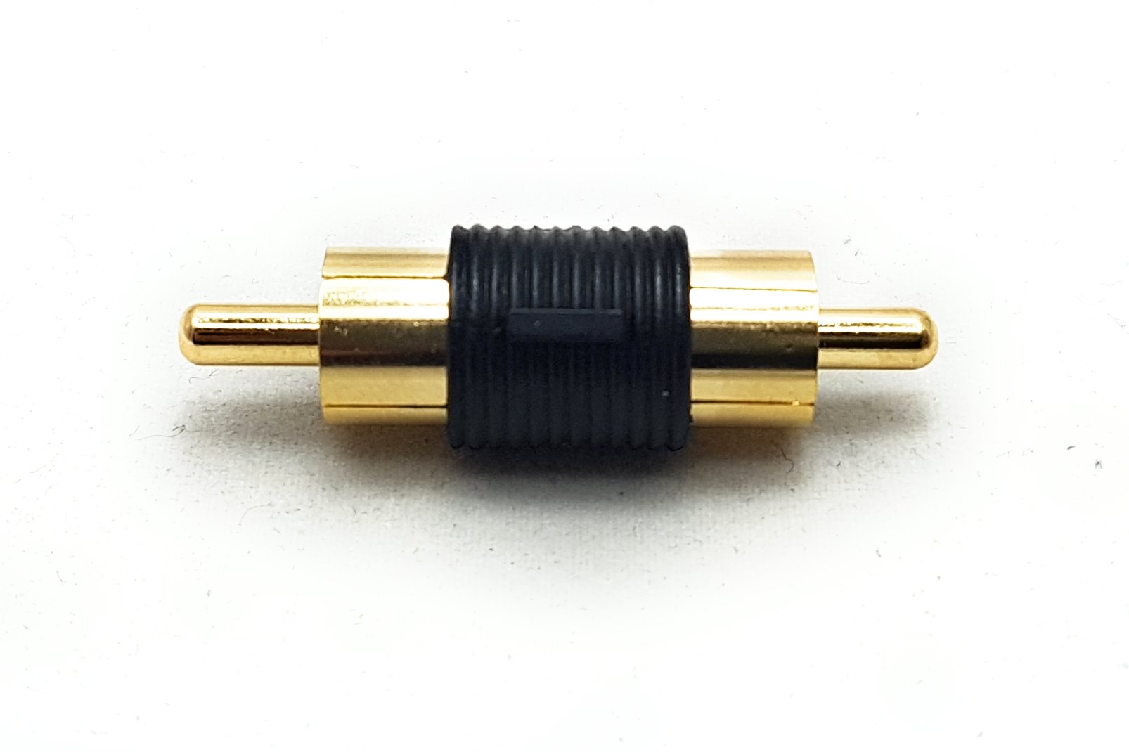 Maincore RCA Phono Male Plug To RCA Phono Plug Joiner Coupler Adapter (Male to Male) Gold Plated.