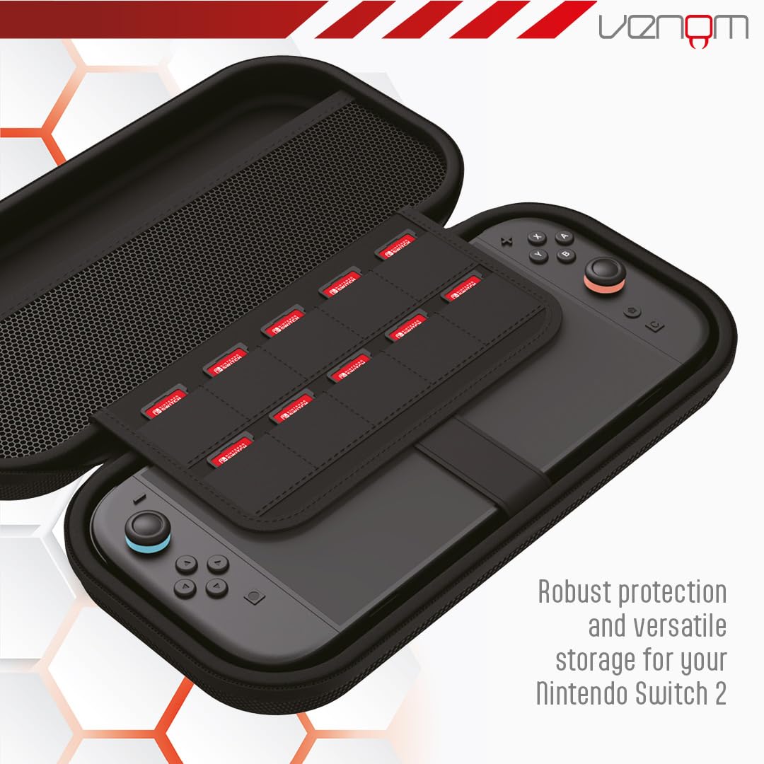 Venom Switch 2 Tragetasche mit Displayschutzfolie (Nintendo Switch 2) 2