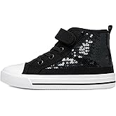 HugRain Toddler Girls Kids Sparkle Fashion Outdoor Walking Sneakers