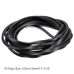 uxcell U Channel Edge Trim, 11.5ft Length Rubber