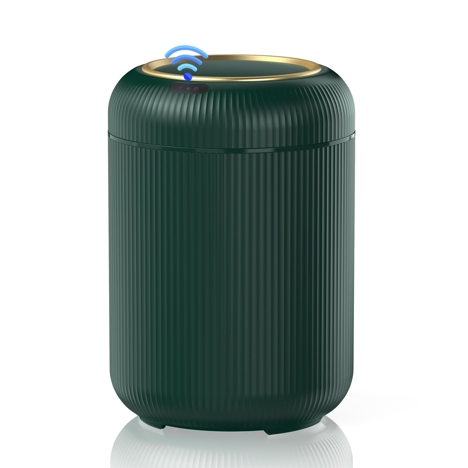 Procade Automatic Motion Sensor Bathroom Trash Can with Lid, 3 Gallon Touchless Trash Bin, Smart Plastic Garbage Can Small Green Wastebasket for Toilet, Office, rv, Bedroom, Living Room
