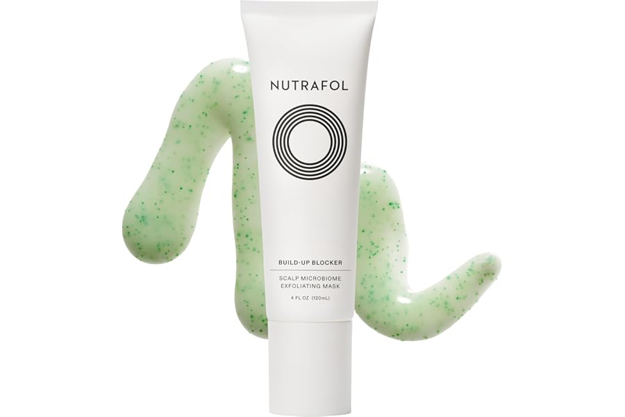 Nutrafol Exfoliating Scalp Mask, Eliminates Product Build-up and Oil for Healthier Hair and Scalp, Physician-formulated for Thinning Hair, Color and Extension Safe – 4 Fl Oz Bottle
