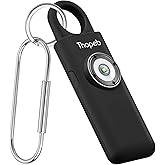 Thopeb– Personal Safety Alarm for Women–135dB Siren, Strobe Light and Rechargeable - Safety Alarm Keychain for Women (Charcoal)