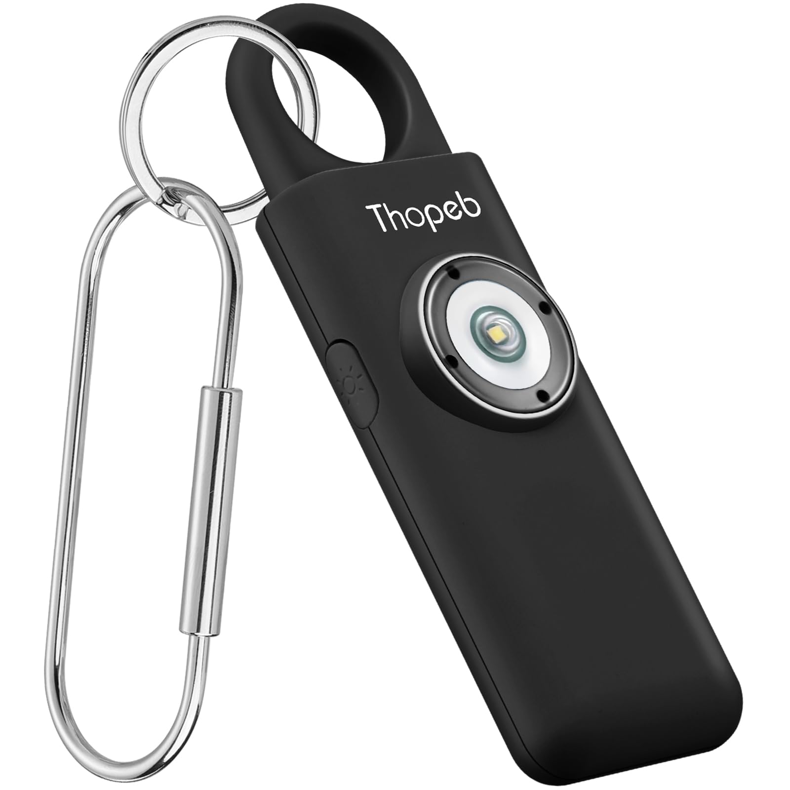 Photo 1 of Thopeb– Personal Safety Alarm for Women–135dB Siren, Strobe Light and Rechargeable - Safety Alarm Keychain for Women (Charcoal)