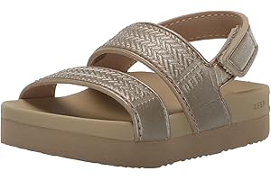 REEF Toddler/Little Kid Water Vista Platform Sandal, Water Friendly, Adjustable Velcro Strap