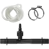 Ozone Venturi Injector Kit: Replacement Spa Ozone Injector Venturi for Cold Plunge, Hot Tub or Swim Spa, 3/4" Inlets/Outlets