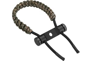 PATIKIL Archery Bow Wrist Sling, Adjustable Compound Braided Wrist Strap for Bow Target Shooting, Brown Camouflage