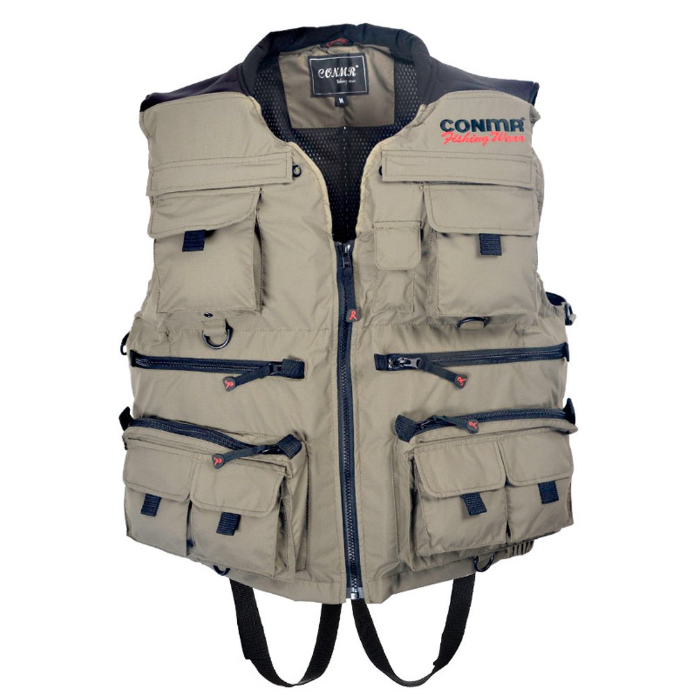 Greatrees Men's Zippers Life Waistcoat Personal Floatation Device