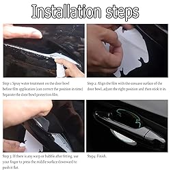 ASUBHA 4PCS Car Door Handle Scratch