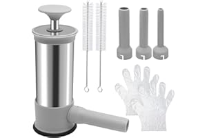 Saihisday Household Sausage Stuffer, Homemade Sausage-Maker Tool Sausage Stuffer Machine Stainless Steel Vertical Homemade Sa