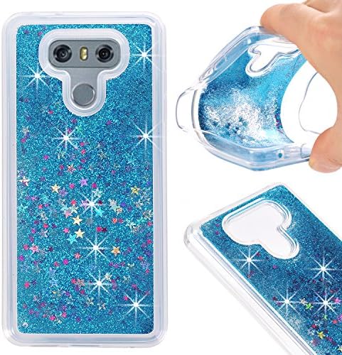 Urberry LG G6 Case, Floating Bling Glitter Sparkle Case for LG G6