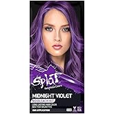 Splat Midnight Violet Semi Permanent Hair Dye Kit for Blondes, 1 Application, Includes Deep Reconstructor Conditioner, Lasts 30 Washes, No Bleach Required, Vegan & Cruelty Free Hair Color