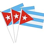 Cuba Flag Cuban Small Stick Mini Hand Held Flags