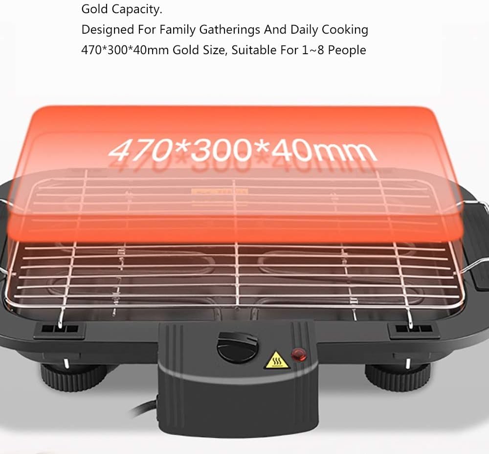 review Nologo W-XS1 The Electric BBQ Grill and Hot Pot,Bar Chrome-Plated Grill is Not Rust,Wear-Resistant,Heat-Resistant and Easy to Clean,Suitable for Home Kitchen and Outdoor Barbecue,Convenient