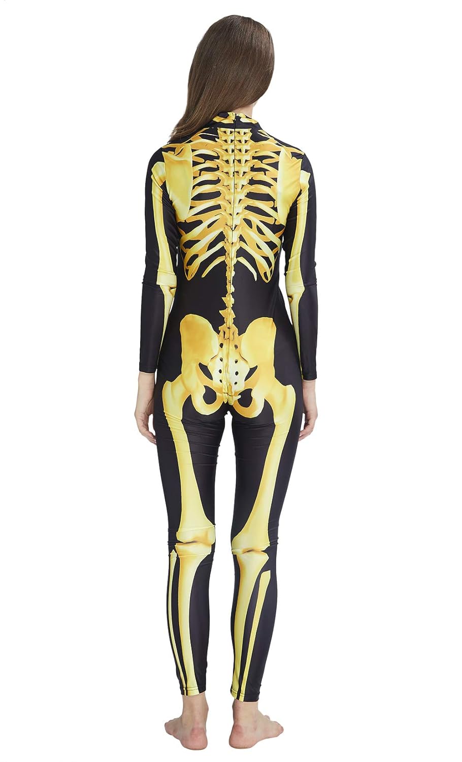 women�s SKELETON costume, leotard style, wear alone or under clothing