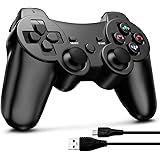 Wireless Controller for PS3, 6-Axis High Performance Motion Sense Dual Vibration Upgraded Gaming Controller Compatible with S