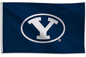 VICTORY CORPS BYU Cougars College Sports Printed Flag - NCAA Licensed - Nylon - School Banner (Blue) (Blue, 3' x 5')