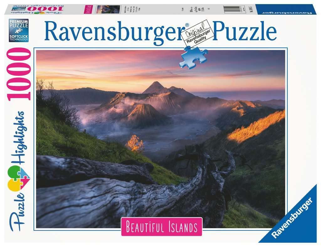 Ravensburger Puzzle Beautiful Islands 16911 - Stratovulkan Bromo, Indonesia - 1000 Pieces Jigsaw Puzzle for Adults and Children from 14 Years