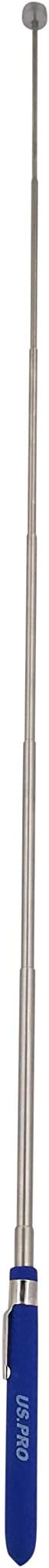 US PRO 10lb Magnetic Telescopic Pickup Tool 6"-32.5" Stainless Steel Grip view 2