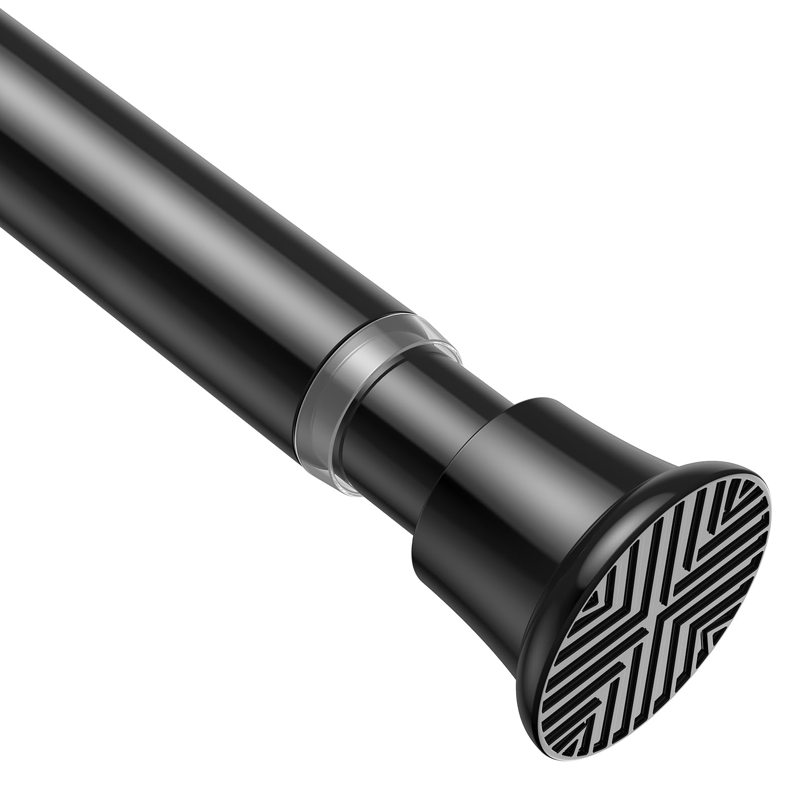 Photo 1 of AIZESI Black Adjustable Tension Shower Curtain Rod, 31-77 Inch Spring No Drill Stainless Steel Shower Rods for Bathroom?Closet ?Window–Rust Resistant?Non-Slip