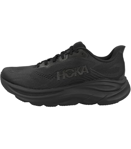 Amazon.com | HOKA Clifton 9 Mens Shoes Size 10, Color: Black/Black