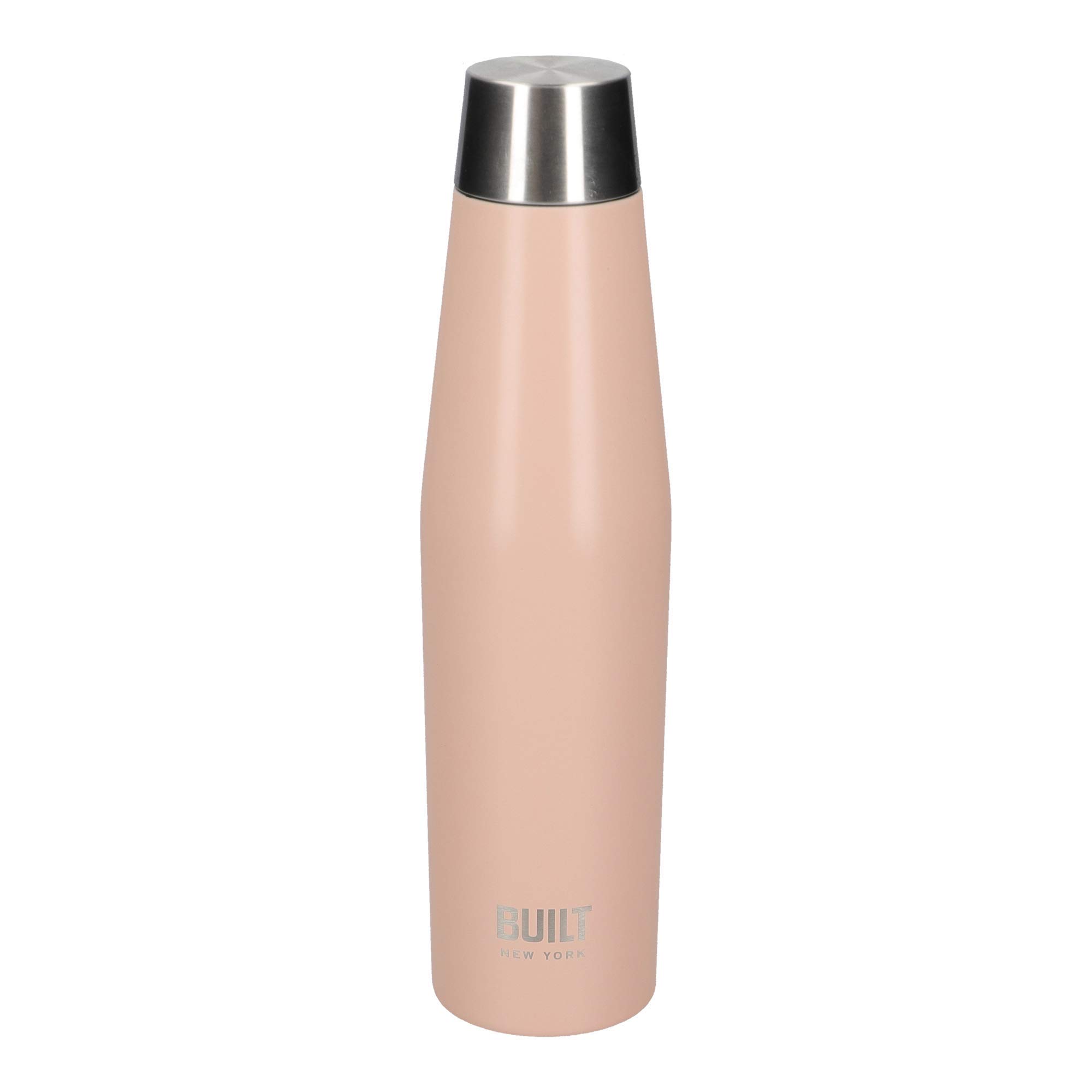 Built Perfect Seal Leakproof Insulated Water Bottle, Stainless Steel, 540 ml, Pale Pink