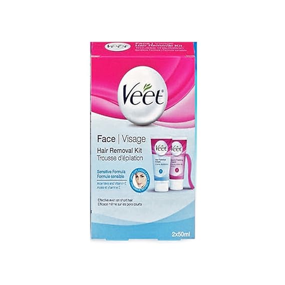 Veet Face Hair Removal Kit Sensitive Formula With Aloe