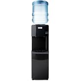 Igloo Top Loading Water Cooler with Removable Drip Tray &amp; Energy-Saving Features- Water Tower with Hot, Cold Temperature Settings- Water Dispenser Fits 3 &amp; 5-Gallon Jugs with Child Safety Lock- Black