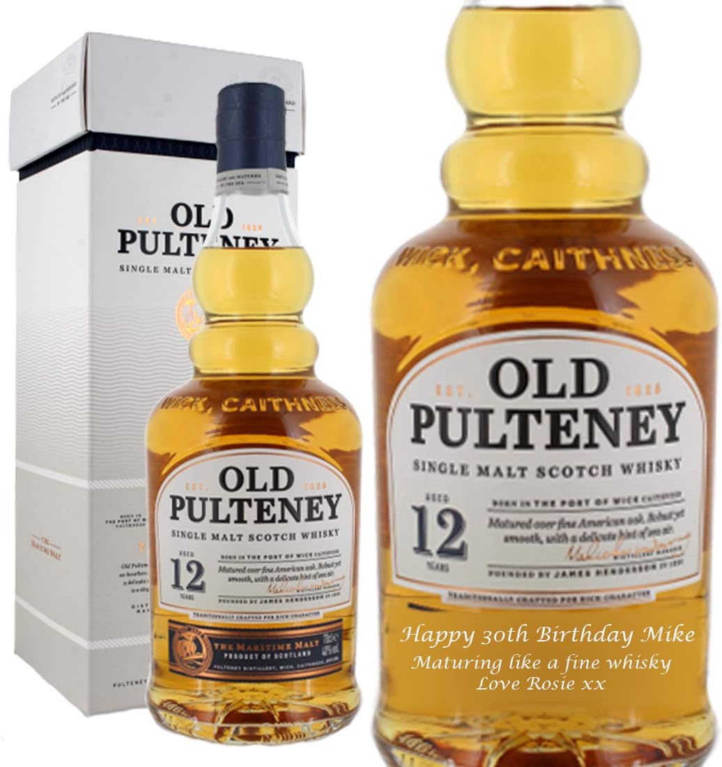 Personalised Old Pulteney 12 Year Old 70cl