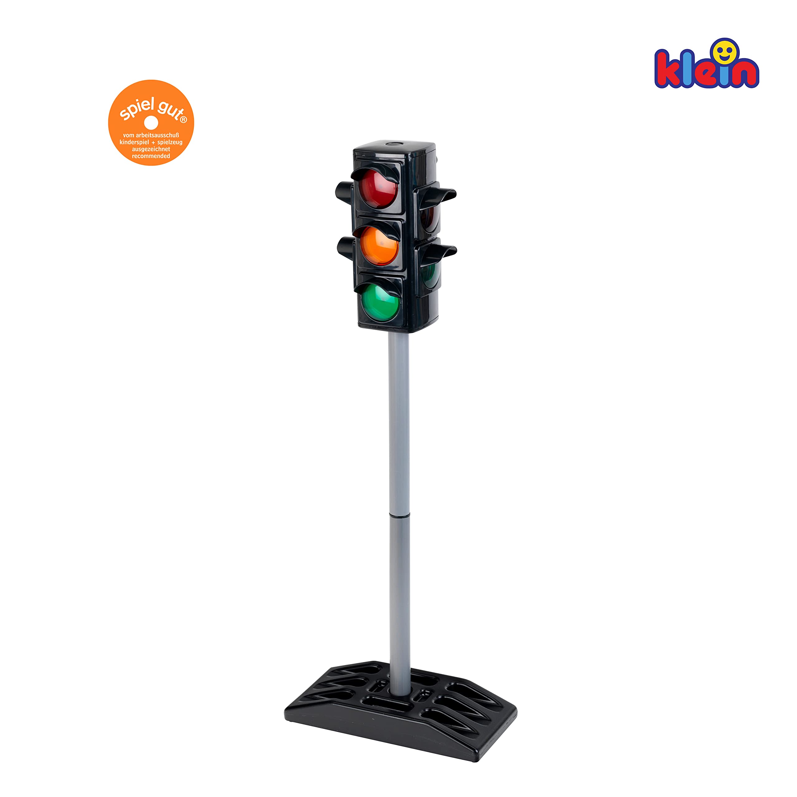 Theo Klein Ampel | Batteriebetriebene Verkehrsampel mit manuellem oder automatischem Ampelzyklus | Maße: 27 cm x 12,5 cm x 72,5 cm hoch | Spielzeug für Kinder ab 3 Jahren 4