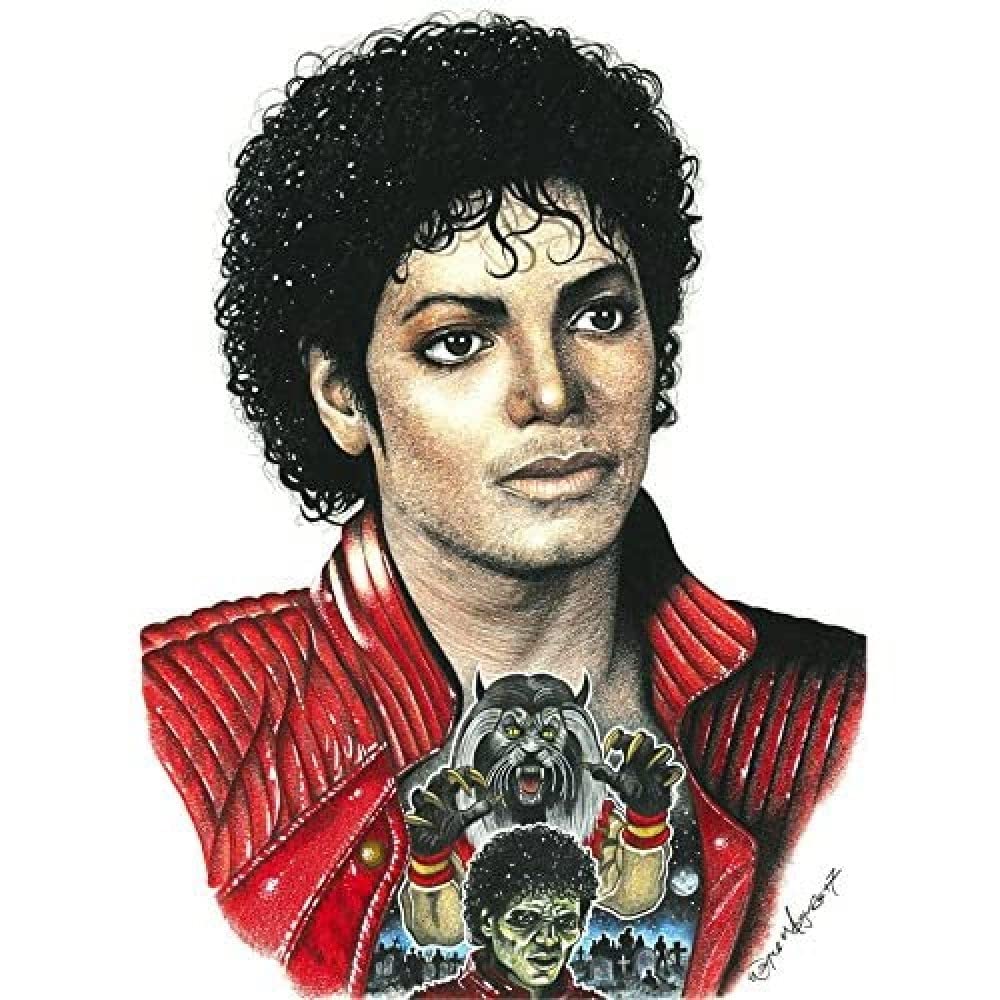 Wee Blue Coo Wayne Maguire Tattooed Thriller Michael Jackson Inked Ikon Canvas Art Print