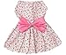New Spring Summer Pet Dog Skirt Lady Dog Dress Floral Skirt Small Dog Princess Bow Dress by KUANG YANZI