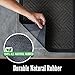 GORILLA GRIP 100% Waterproof All-Season WeatherMax Doormat, 23x35, Durable Natural Rubber, Stain and Fade Resistant, Low Profile, Indoor Outdoor Doormats, Easy Clean Patio Entrance Mat, Steel Chevron