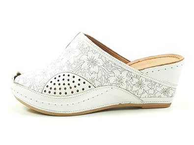 Gemini Damen Pantolette/Hausschuh Weiß 31509-02 001