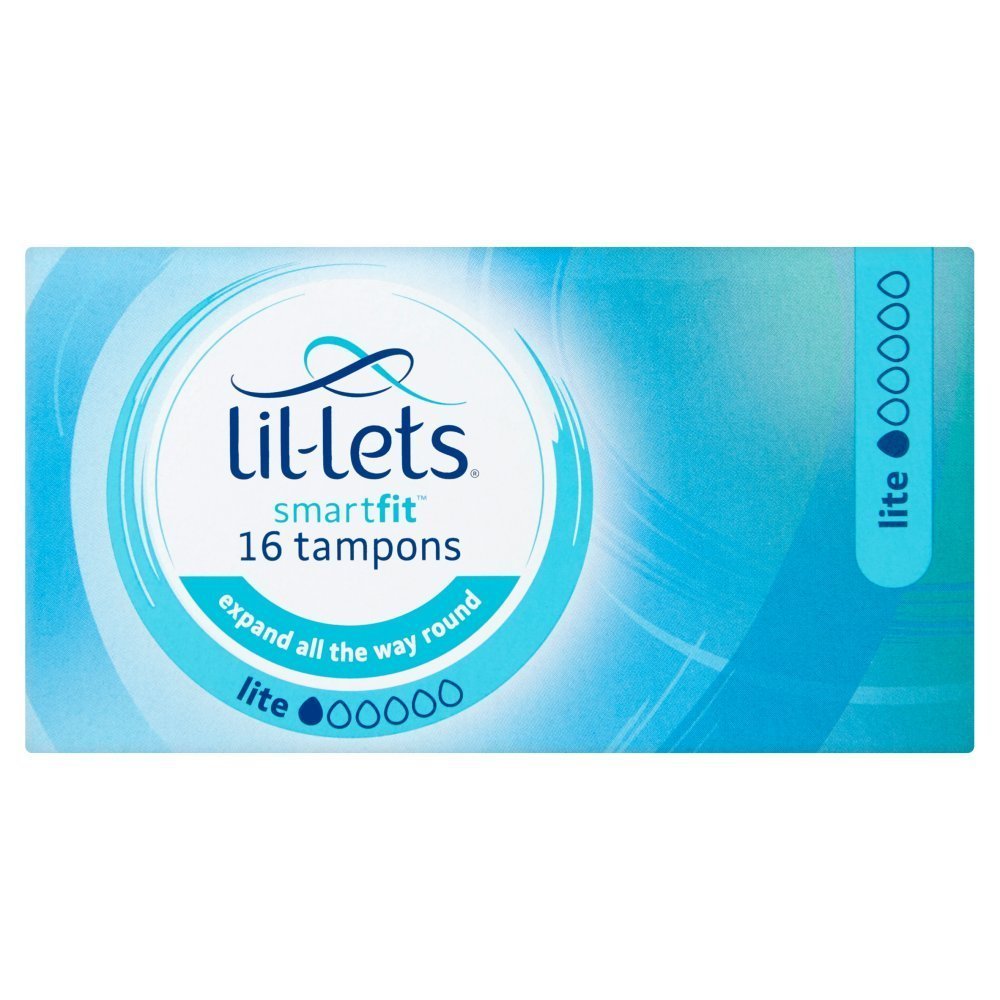 Lil-Lets Non-Applicator Lite Tampons, 1 Pack of 16, Light Flow