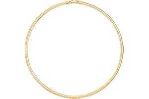 Aobei Pearl 18K Gold Plated Cuff Choker Necklace for Women Chunky Wire Chain Collar Jewelry