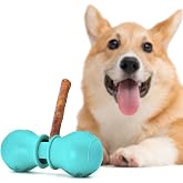 BoniVet Bully Stick Holder for Dogs, Chew Holder, Prevent Choking Safety Device (Green, Large)